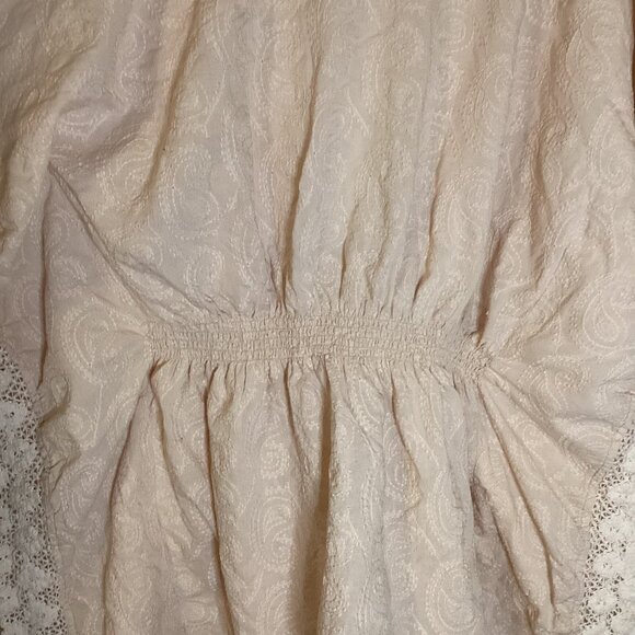 World Market Women's Boho Top One Size Fits All Powder Pink Beach Coverup Cotton - Picture 5 of 7